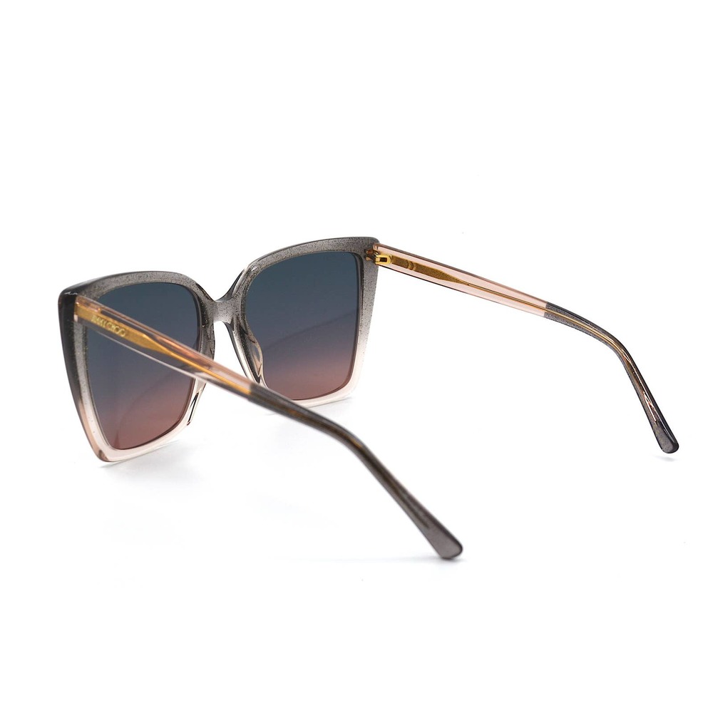 JIMMY CHOO LESSIE/S HUDE GLITTER GREY WOMEN'S SUNGLASSES - Picture 7 of 14